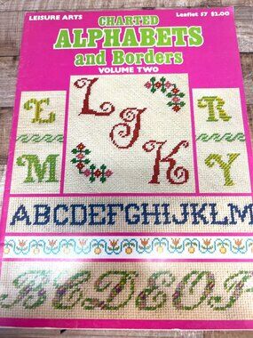 Charted Alphabets & Borders Volume Two Cross-Stitch Booklet By Leisure Arts